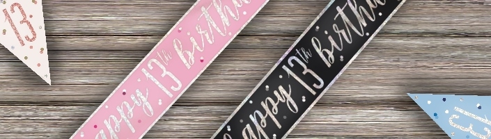 13th birthday banners